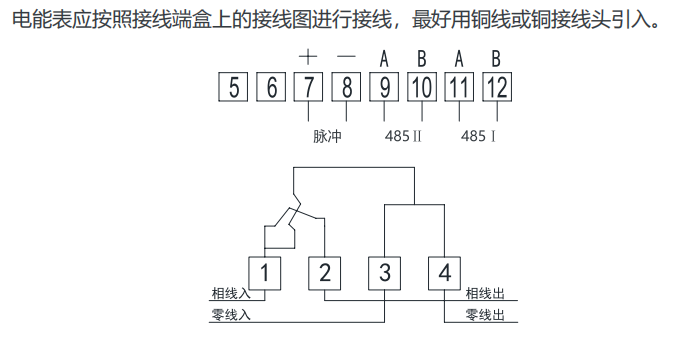 单相电表接线图