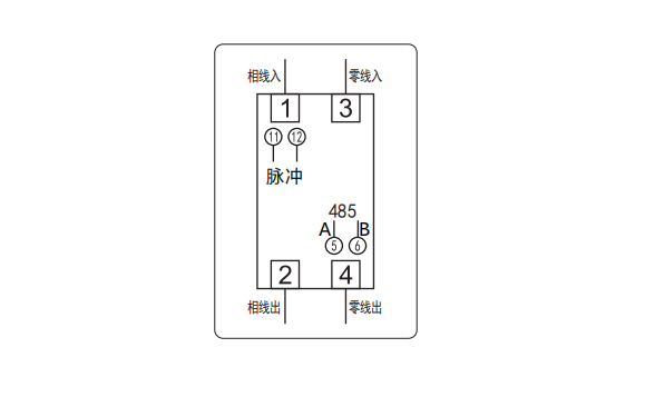 单相导轨表接线图