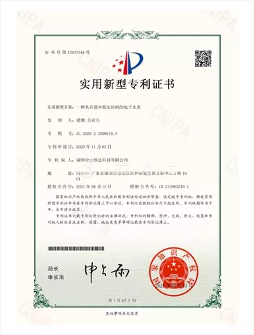 一种具有缓冲稳定结构的电子水表